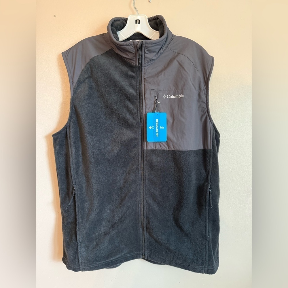 Columbia Charcoal and Slate Fleece Vest